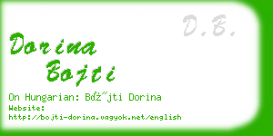 dorina bojti business card